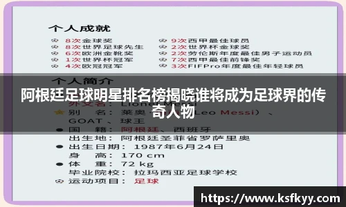 阿根廷足球明星排名榜揭晓谁将成为足球界的传奇人物